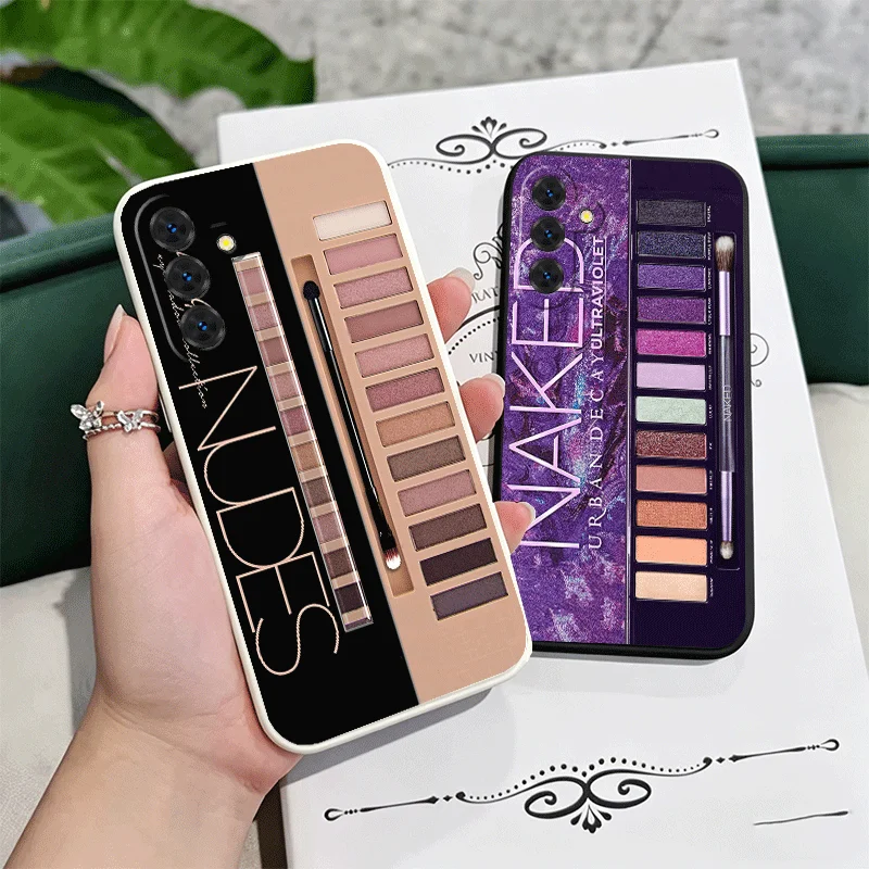 Makeup Eye Shadow Box Pattern Soft Phone Case For Samsung A17 A16 A15 A14 A13 A57 A56 A55 A54 A53 A37 A26 A25 A24 A23 A36 A35 A3
