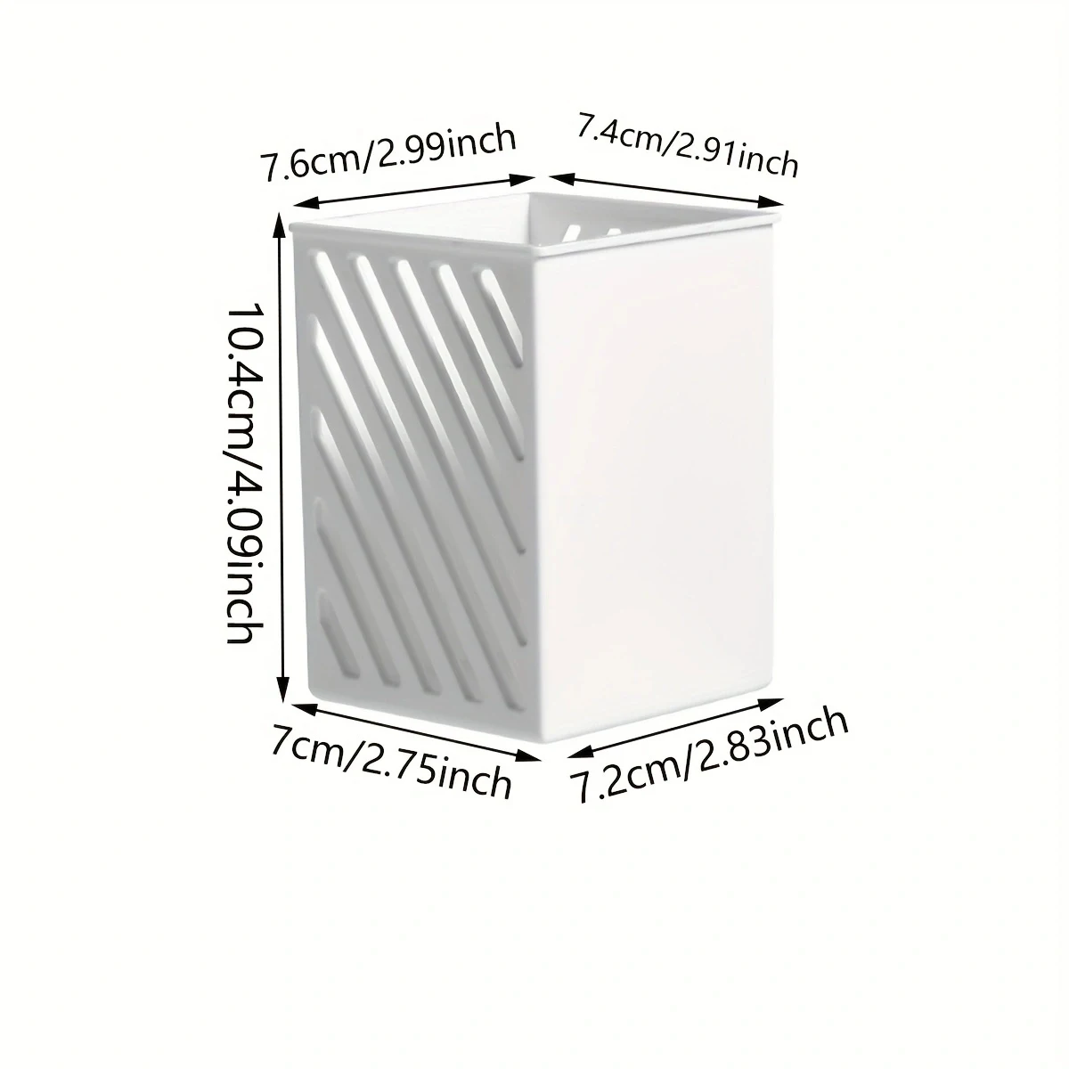 1pc-Brand New Bedroom Desk Storage Box Remote Control White ABS Large-capacity Multi-purpose Rectangular Wall Mounted