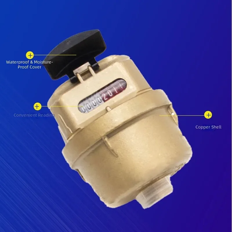 for Copper Shell Volumetric Cold Water Meter for Direct Drinking Water High-precision Piston Metering Water