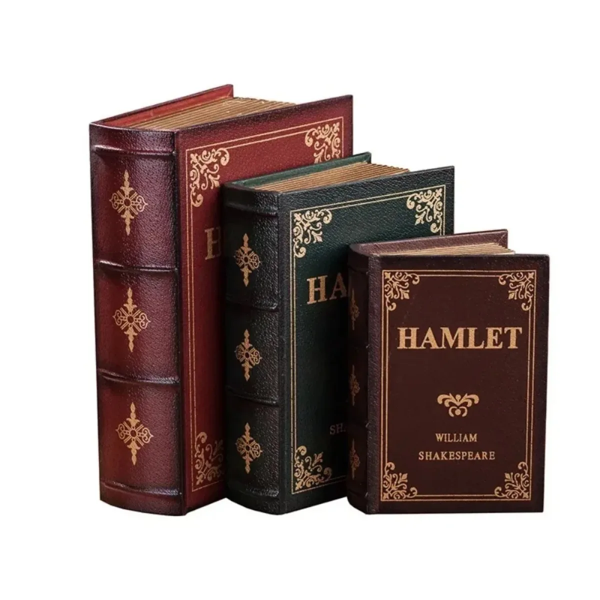 Fake Book Decor Storage Box Luxury Vintage Home Decor Hidden Organizer Coffee Table Bookshelf Living Room Accent
