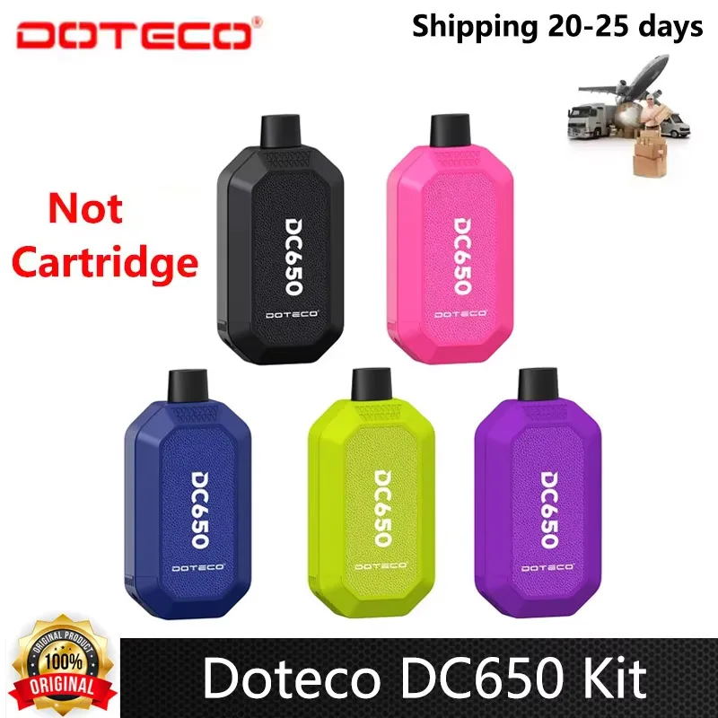 Oryginalny Doteco DC650 510 bateria podwójny wkład Pod ukryty Vape Pen 650mAh 1.8v-4.2v wyświetlacz LCD elektroniczny papieros parownik