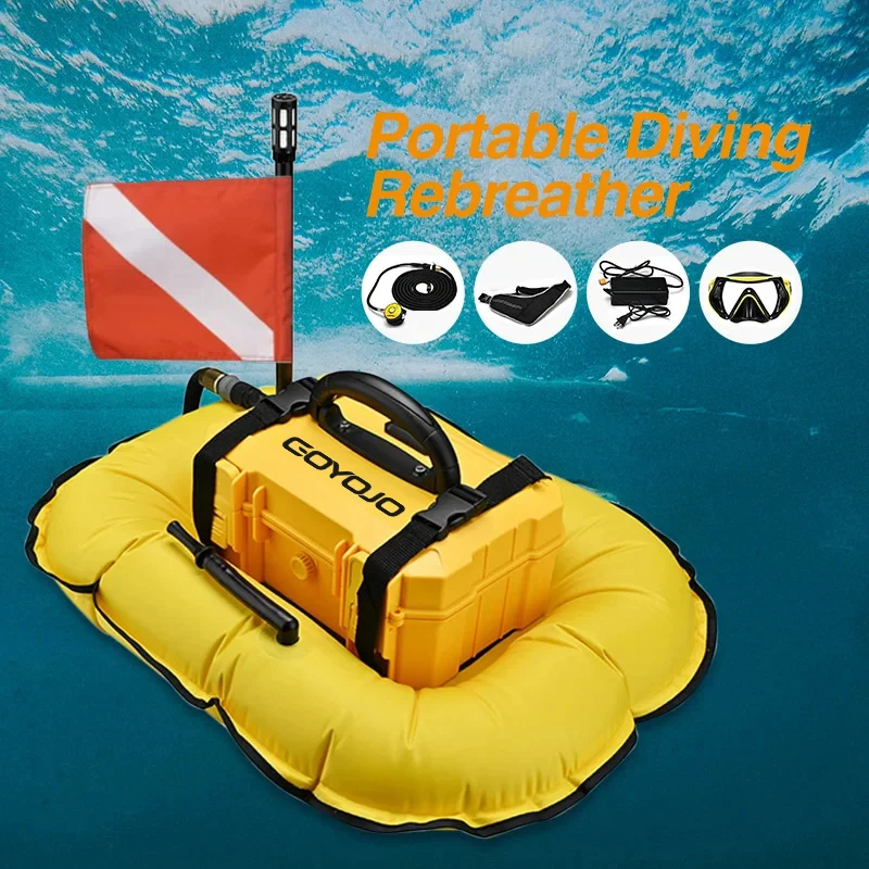 Diving Ventilator Tankless  System Waterproof Portable Support Deepest To 10M Time 3H Underwater Snorkel Winter Ice