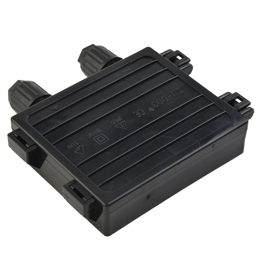 Black DC 1000V IP65 6.5A Junction Box Electrical Testing TOOL Junction Box Panel 2 Diodes For Cable Connector Kit