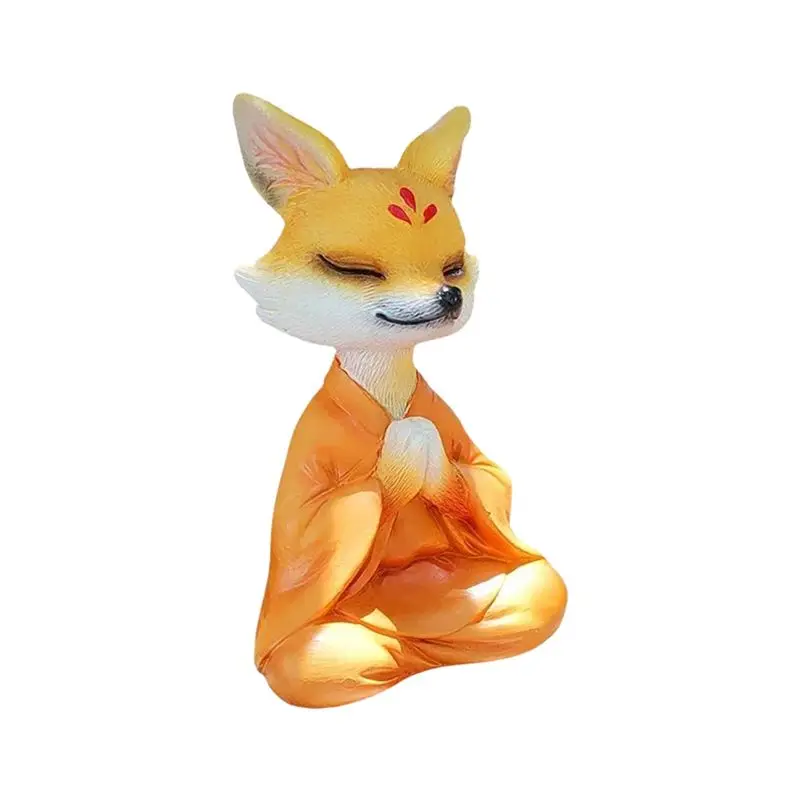 Nine-Tailed Figurines And Miniatures Simple Simple Cute Home Decor Crafts Yellow