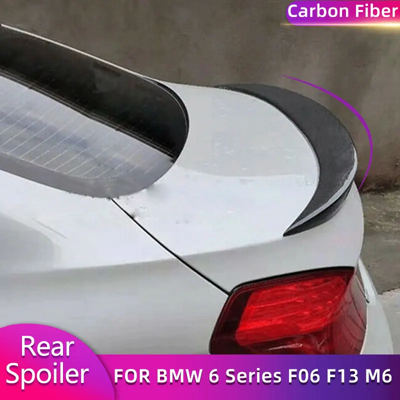 

Carbon Fiber Rear Trunk Spoiler Wings for BMW 6 Series F06 F13 M6 Coupe Sedan 2012-2019 Car Racing Rear Spoiler Boot Wing Lip