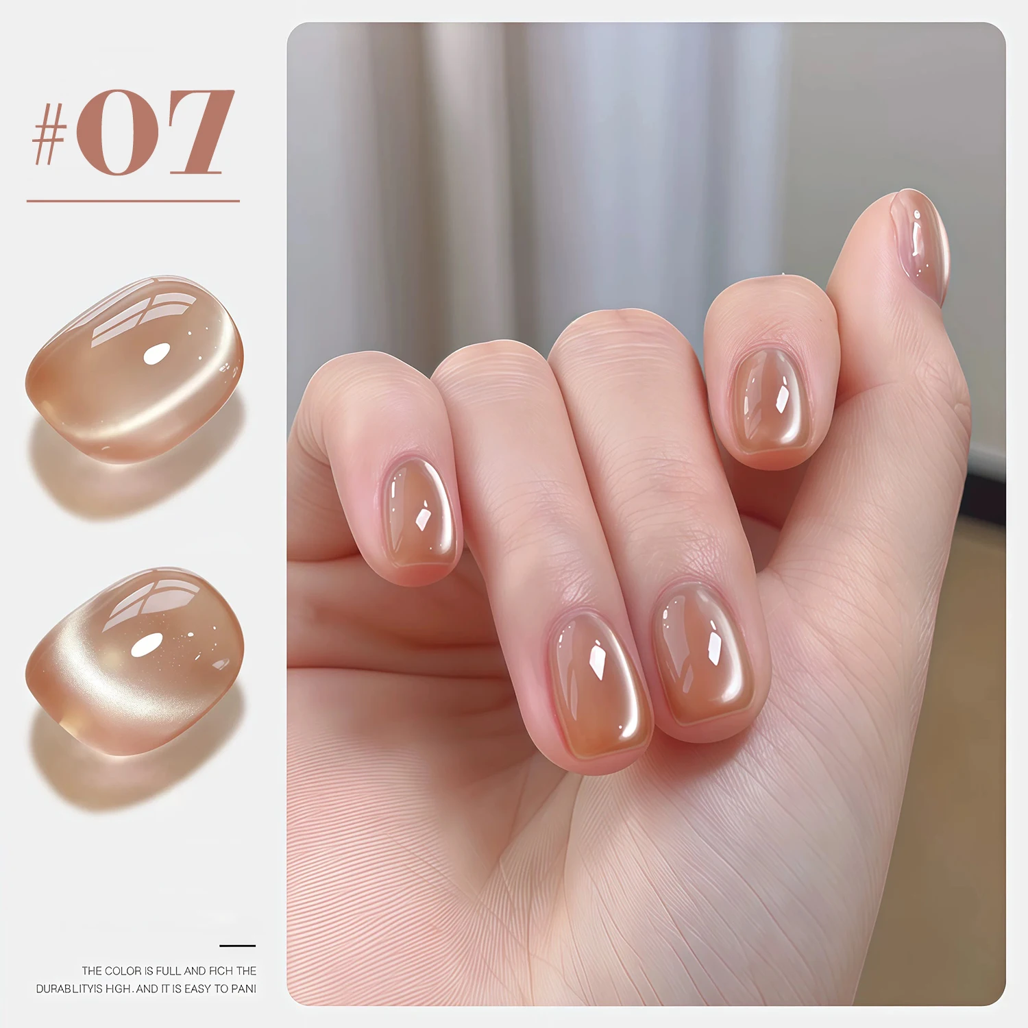 1 قطعة WS الجليد الشفاف الوردي الزجاج حبة جيل للأظافر شبه دائم مسمار الفن تمرغ الأشعة فوق البنفسجية LED صالون الأظافر المنزل لتقوم بها بنفسك هلام لجميع المواسم