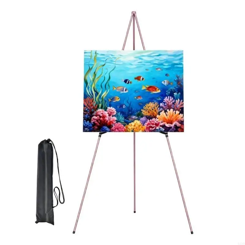 حامل لوحة معدنية قابل للطي مع إطار صلب وتصميم عملي مثالي لفصول الفن والرسم في الهواء الطلق Y3ND