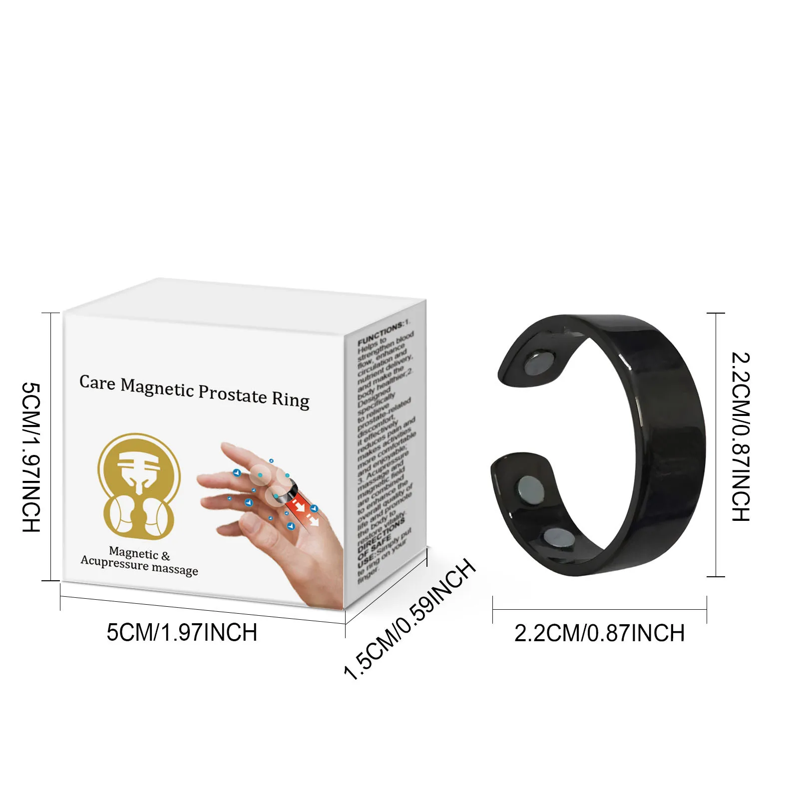 Prostate Ring Soothes And Improves Circulation, Enhances Function And Promotes Health. Health Ring Hot products Showing Charm