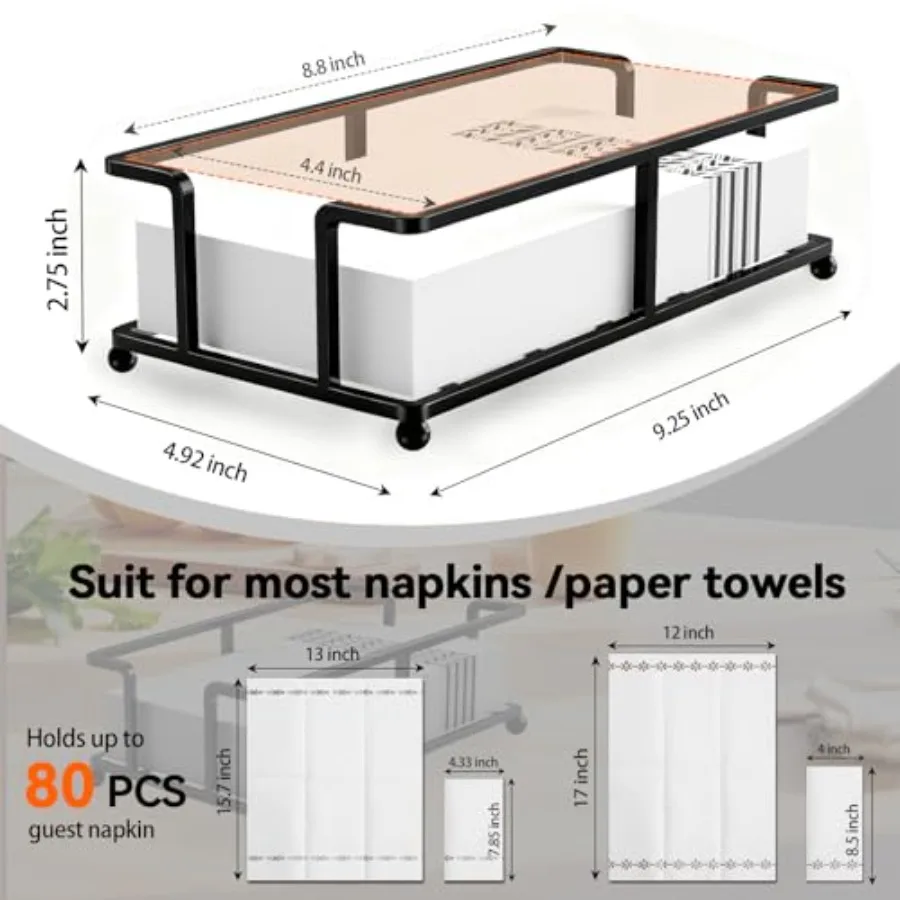 Bathroom Napkin Holder Bathroom Paper Towel Holder Bathroom Guest Towel Holder Tray for Bathroom Napkin Holder Guest Towels Dis