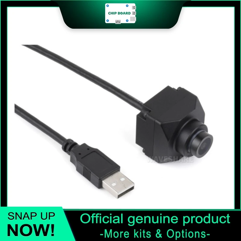 Waveshare 2MP USB Camera Module with PS5268 Sensor, 120dB HDR, USB2.0 Interface Rolling Shutter Camera Board