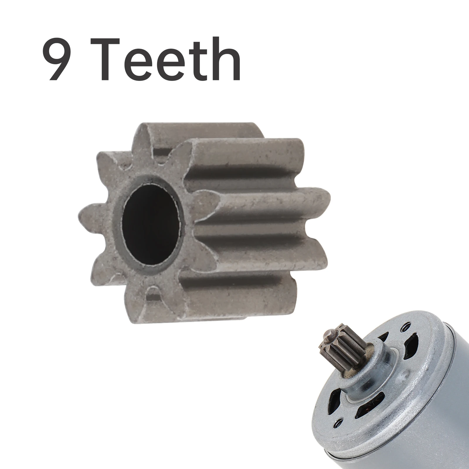 

1 Mod 9 Teeth Replaceable RS550 DC Motor Gear for 10.8V 12V 14.4V 16.8V 18V 21V 9 Teeth RS 550 DC Motor Gear