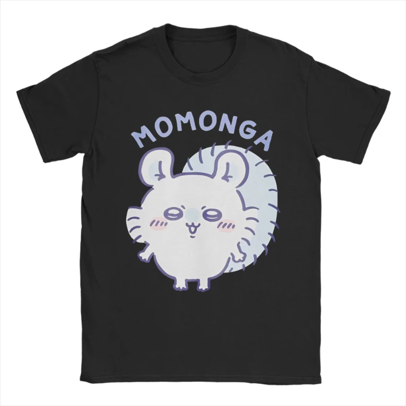 في صيف وخريف 2025، قمصان Momonga المطبوعة برسوم كارتونية فضفاضة وممتعة وأكمام قصيرة مناسبة لكل من الرجال والنساء #1