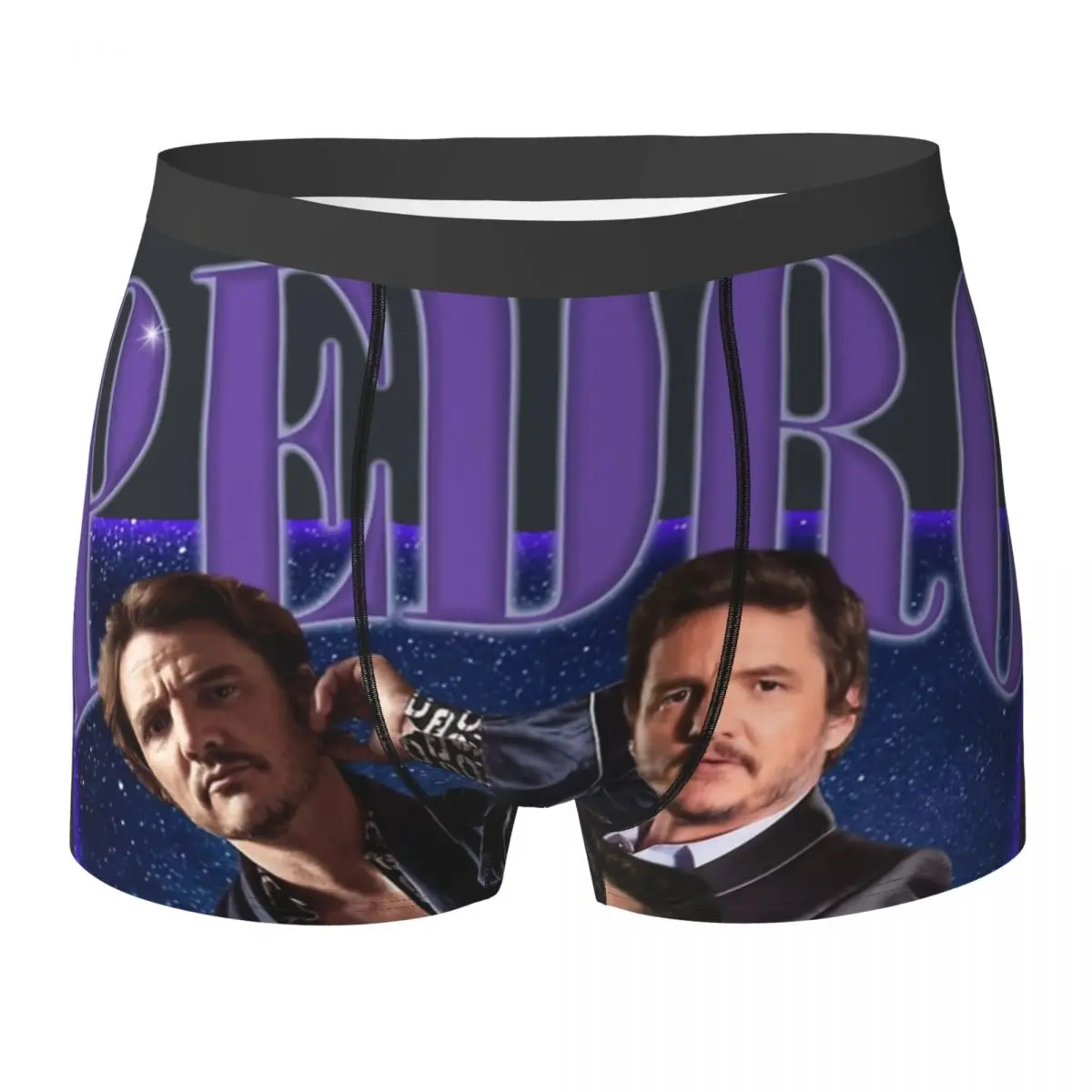 

Vintage Pedro Pascal Underwear Cute Underpants Printed Shorts Briefs Pouch Men Oversize Boxer Shorts