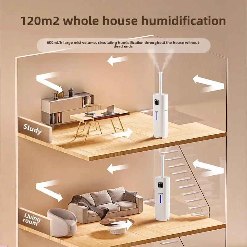 Air Humidifiers for Home Large Room for 2000ft², 18L Large Capacity Humidifier Diffuser ,mist Maker 600ml/h Misting, 60H Runtime