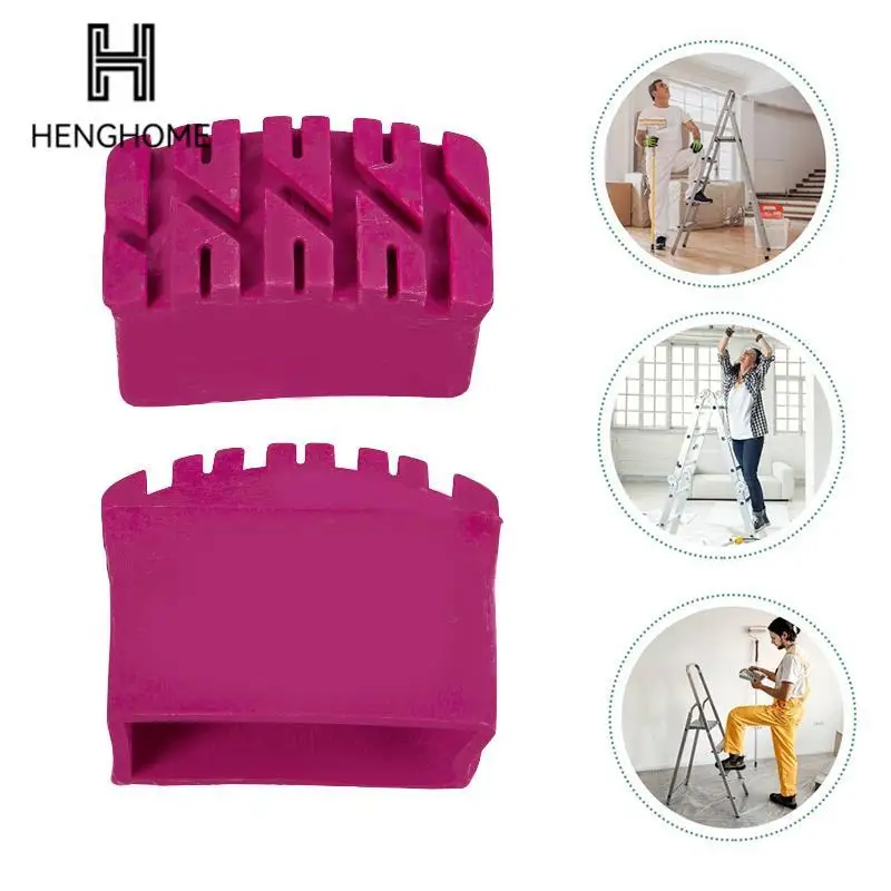 

1pcs Rose Red Ladder Feet Cover Leg Protector Cushion Covers Hardwood Step Extension Chair Table Pad Furniture Rubber Caps Pads
