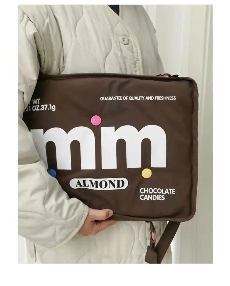 Neuartiger Kawaii Laptop-Rucksack, 40,6 cm große lustige Computer-Tablet-Schulter-Clutch, Techy Trendy Square Protection Case Bag