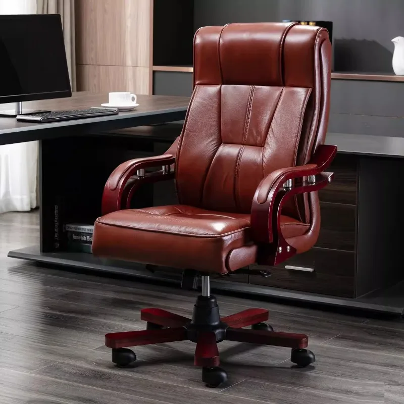 

Swivel Office Chair Recliner Ergonomic Computer Designer Comfortable Rolling Chair Leather Silla De Oficina Home Furniture