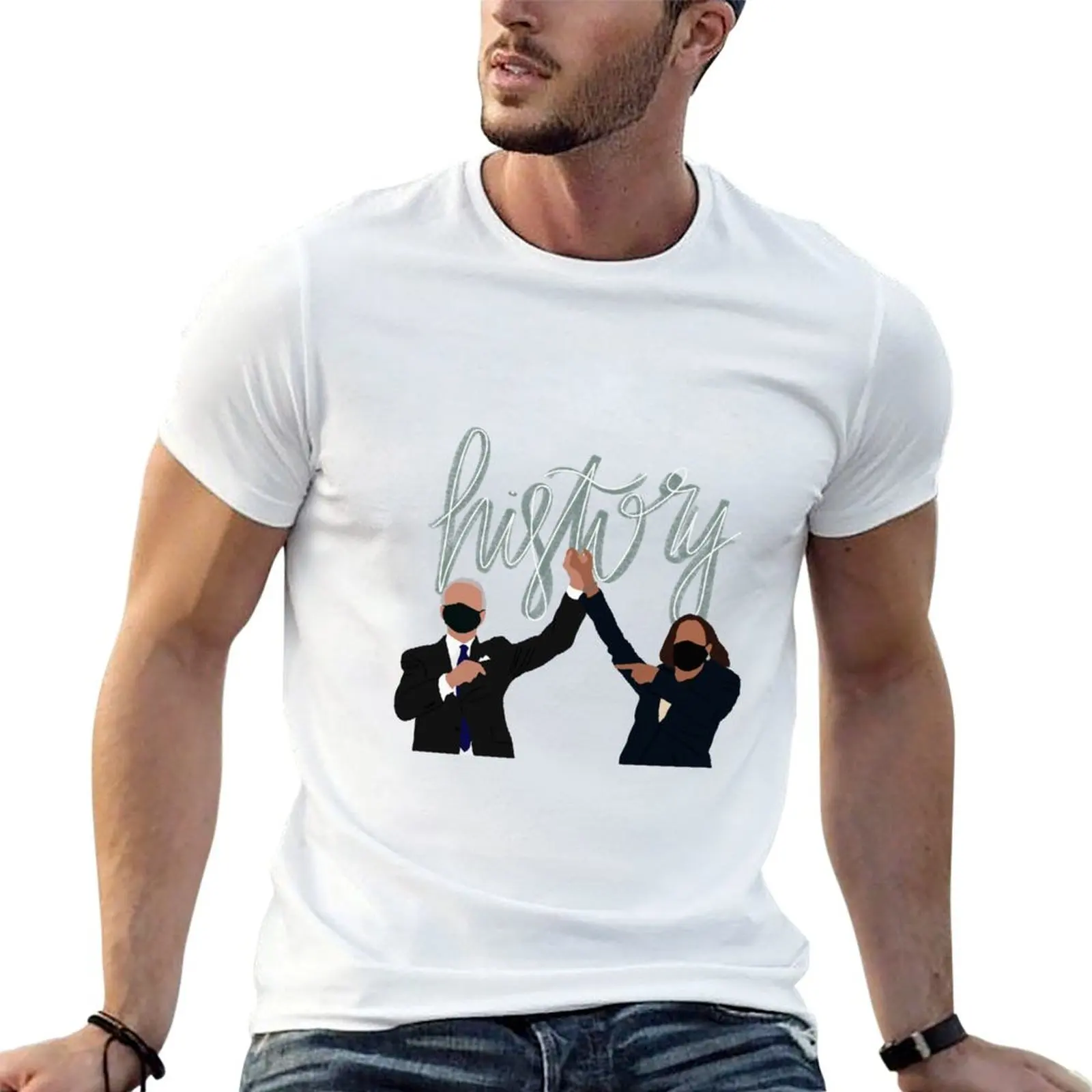 joe and kamala history T-Shirt rapper graphic tees custom t-shirts t shirt men