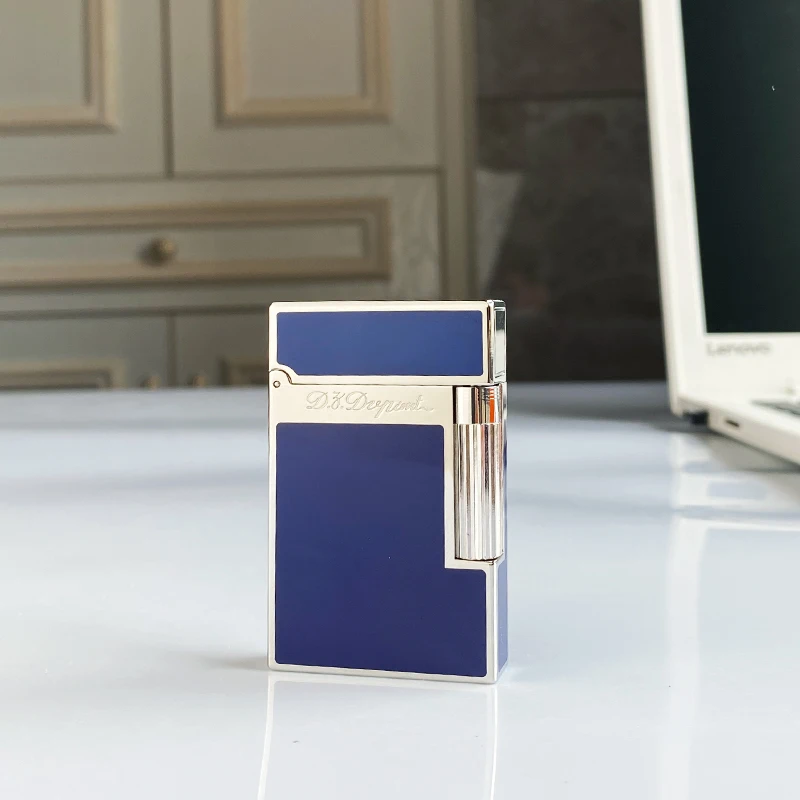 Luxury Commemorative Edition Butane Lighter Single & Double Flame with Ping Sound Natural Paint Design Cigarette Smoker 16085