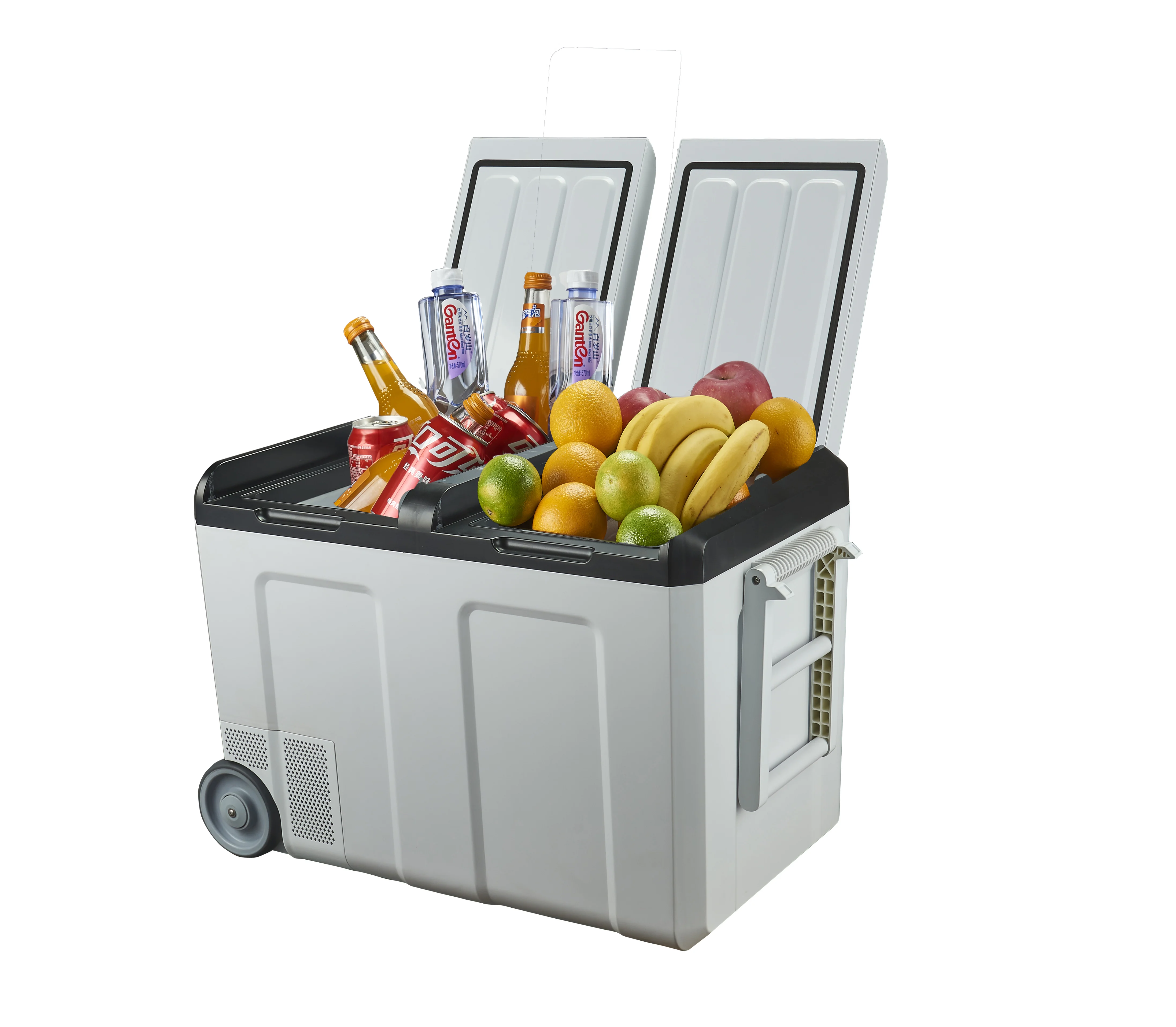 Dual Zone Dual Control Car Fridge Mini Car G-55 Portable Car Fridge With Large Freezer