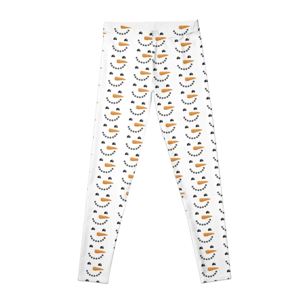 

Winter Snowman Face - Happy Face Snowman Leggings Sports female Women's push up Womens Leggings
