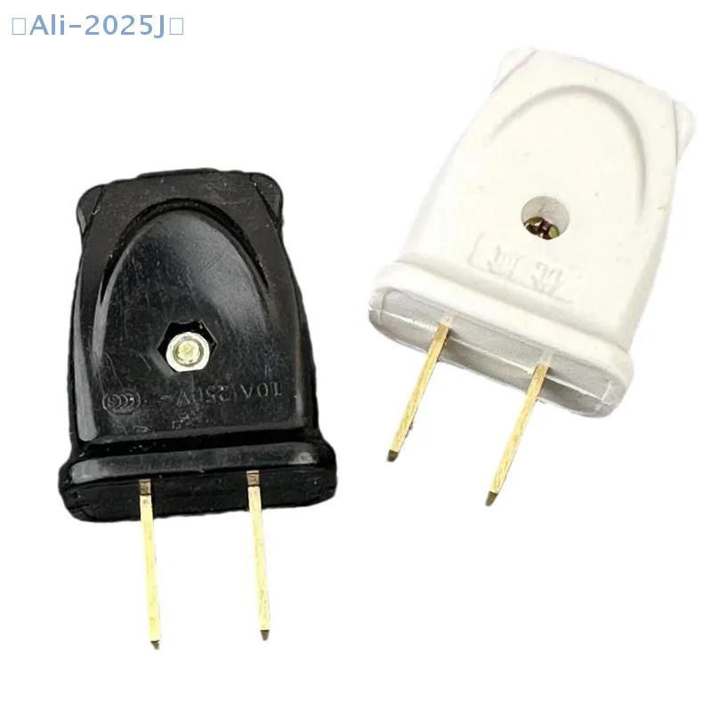 【J】1/5PCS Female Socket Type A Power Strip Connector America 2 Pole 10A Male US Wiring Plug Japan Rewirable Cable Convert Plug