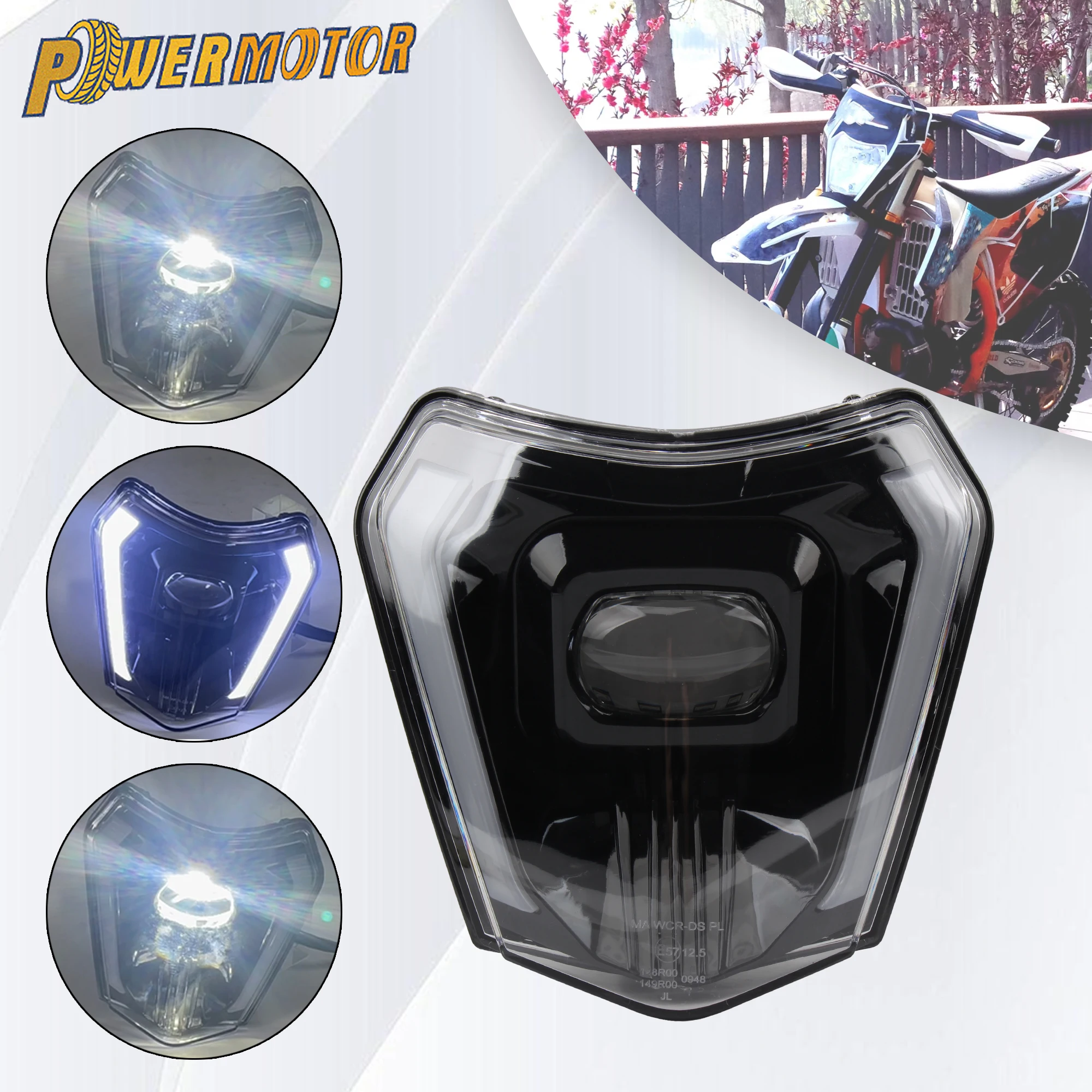 

Enduro DirtBike Motorcycle LED Headlight For KTM EXC XCW XC SX-F XC-W TE TC FE 125-530 Motocross Off Road Racing Headlamp Parts