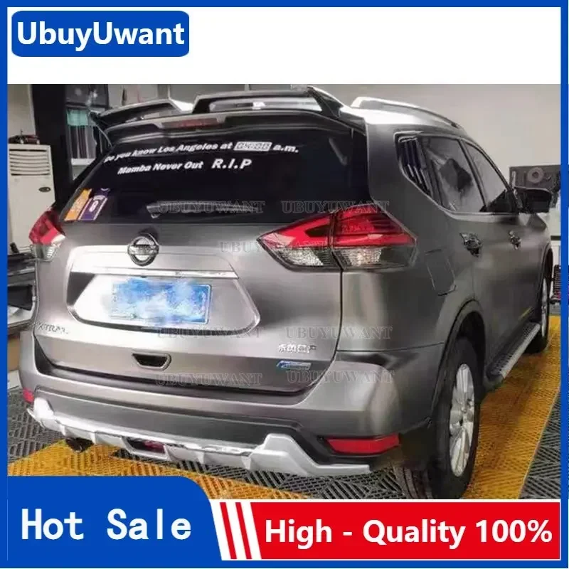 For Nissan Rogue X-trail 2014-2019 ABS Material Car Rear Wing Primer Color Rear Spoiler
