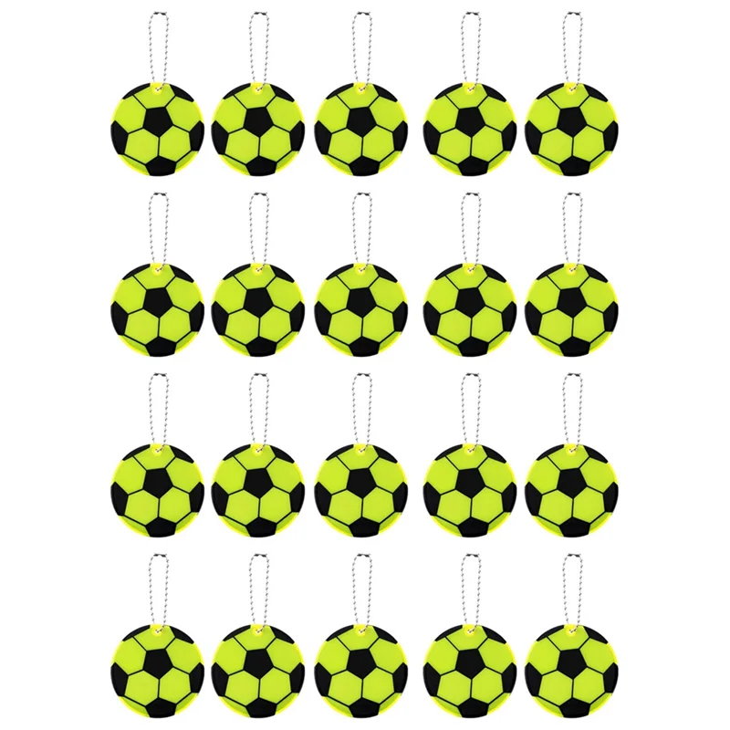 AEB0-Veiligheidsreflectorhangers Voetbal Reflecterende hanger Hoge zichtbaarheid Veiligheidsrugzak Reflecterende strips Voetbal voor tas