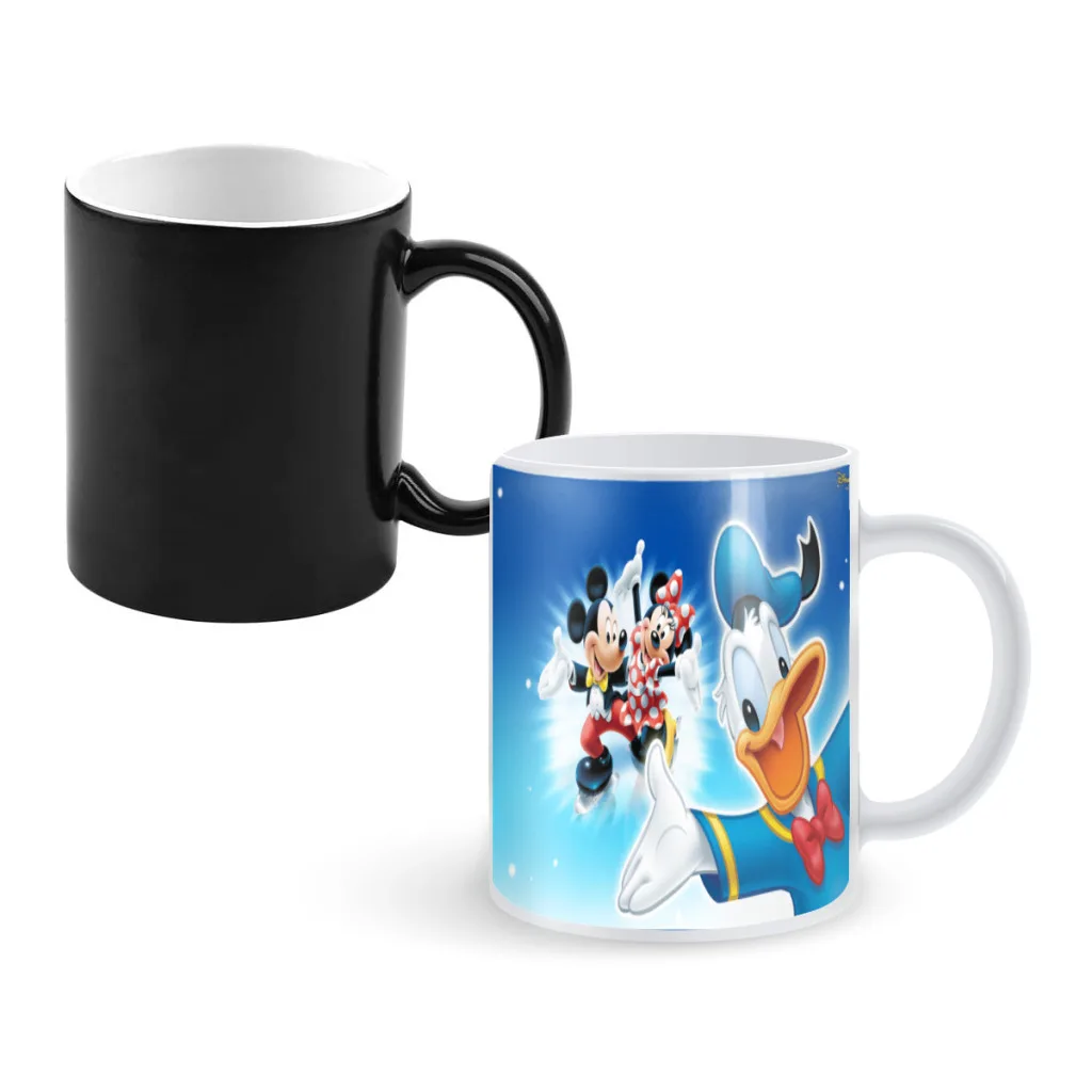 

Cute Donald Duck Cartoon Ceramics Coffee Mug Thermal Color-changing Birthday Gift Back To School Mug