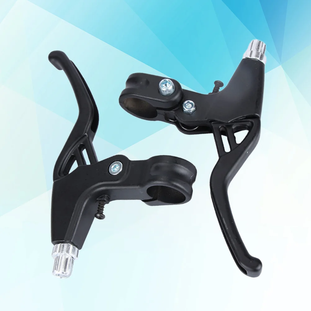 

1 Pair Lever Handlebar Brakes Brake Lever Brake Handle for Mountain Road Bike (Black) bike brake lever
