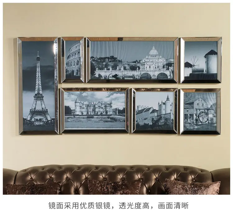 Home accessories, wall ornaments, creative photo wall, modern