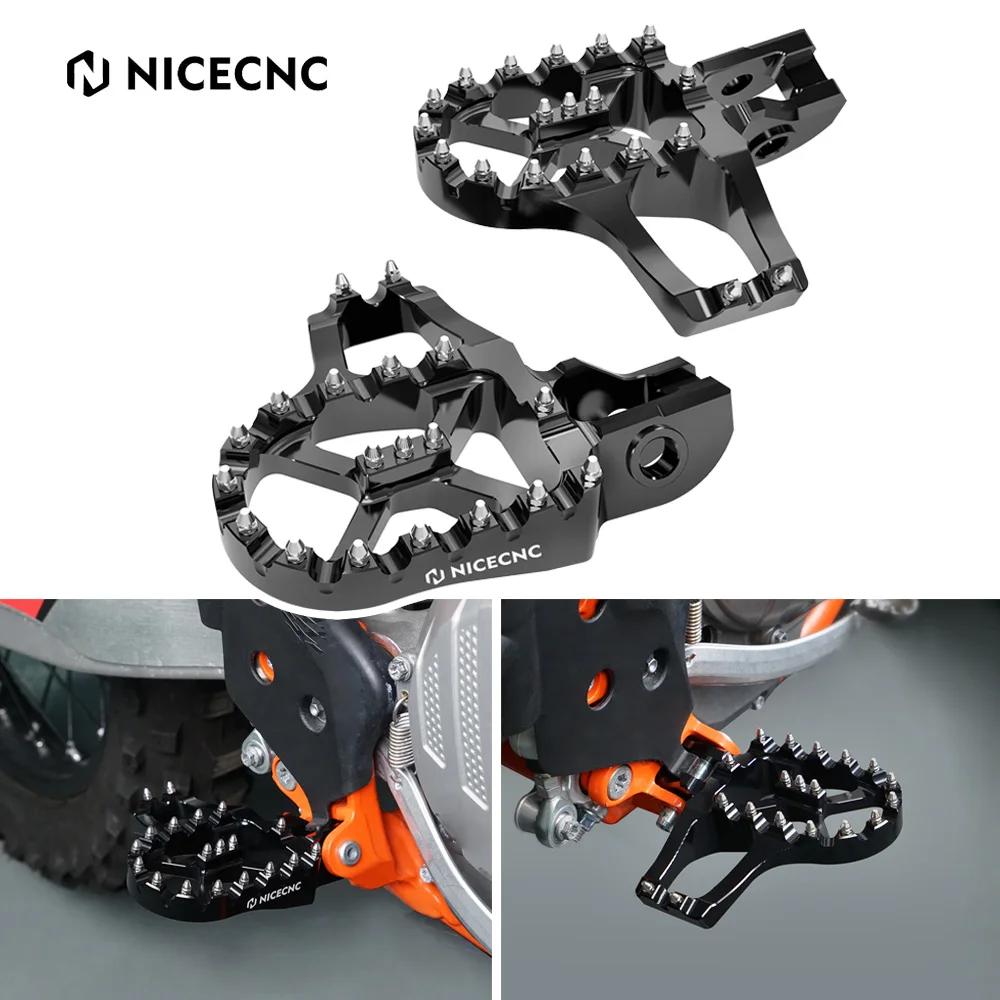 

For KTM EXC 300 XCW EXCF 350 2017-2023 Husqvarna TE 300 FE 450 GasGas EC 300 CNC Extender Foot Pegs Footrests Lean Back Platform