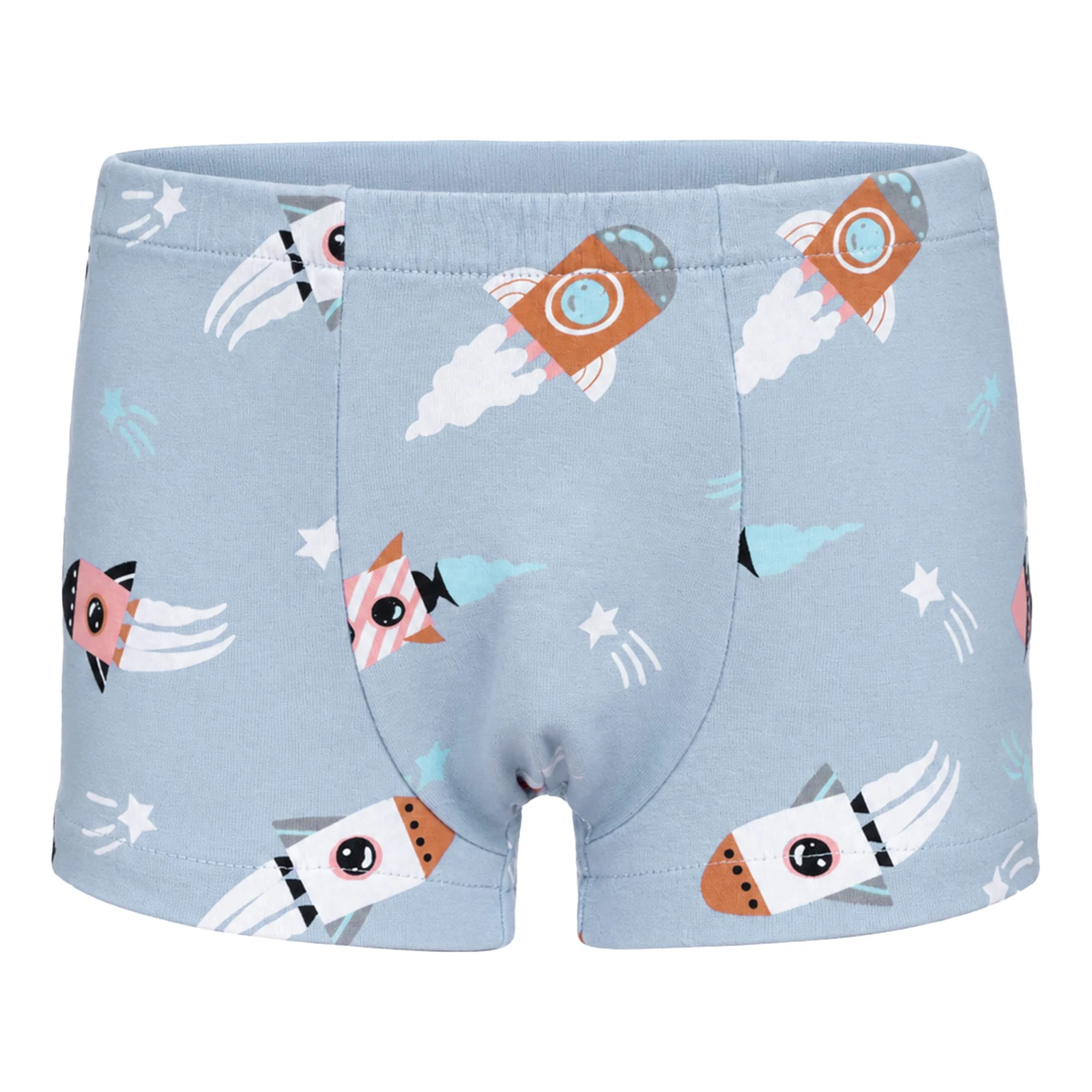 Kids Boys Beach Shorts Full-open Hook-and-loop Fastener Printed Shorts Elastic Wais Underpants for Postoperative Care Underwear