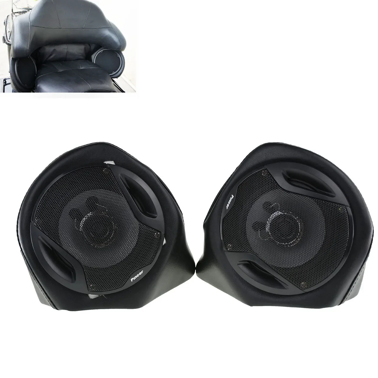 Motorcycle Black Conversion Speaker After Box Speaker For Harley Touring Road Glide FLH Custom FLTRX Electra Glide 2000-2013