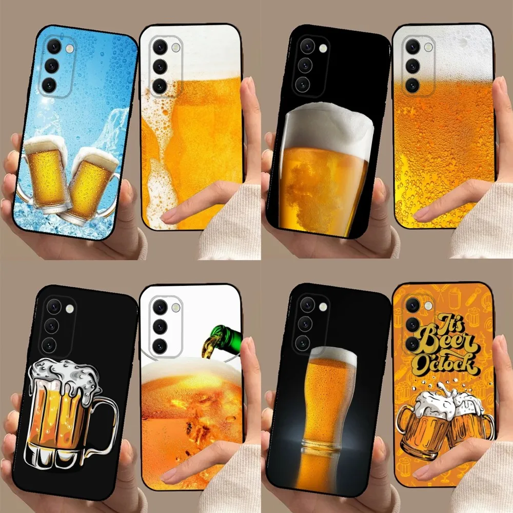 

Beer Alcohol Phone Case For Samsung Galaxy A20,A21s,A22,A31,A32,A52,A53,A72,73,A80,A91Soft Black Cover