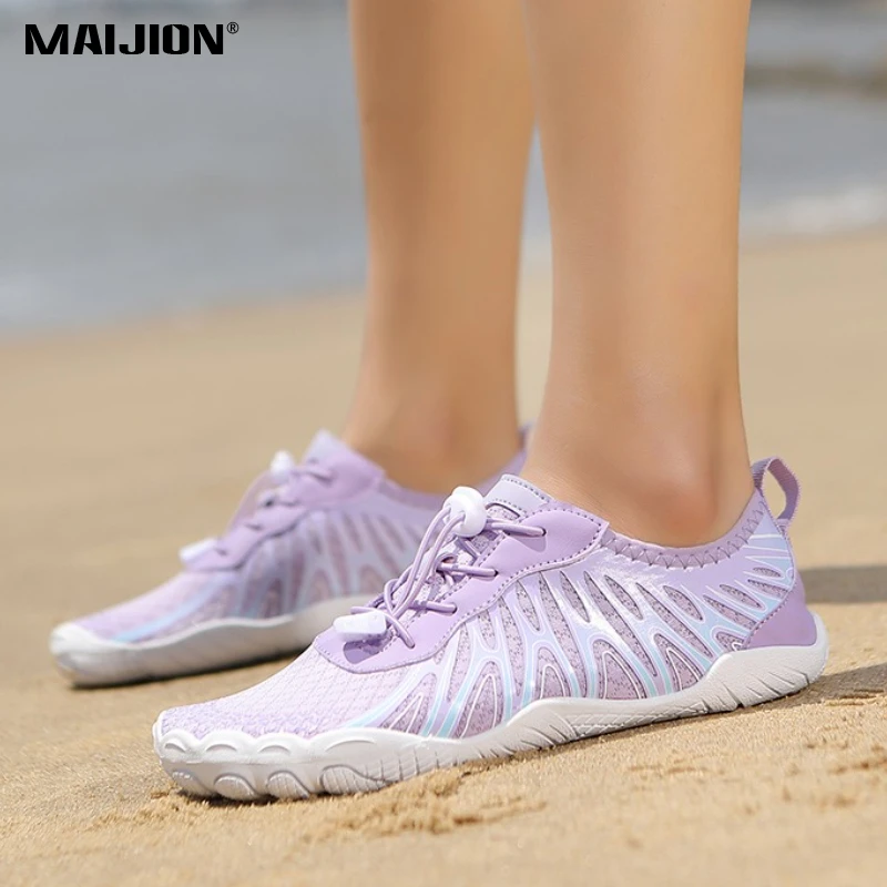 Women Quick Drying Beach Aqua Shoes Men's Breathable Light Water Sports Shoes Wading Sneakers for Surfing Fishing Beach Walking