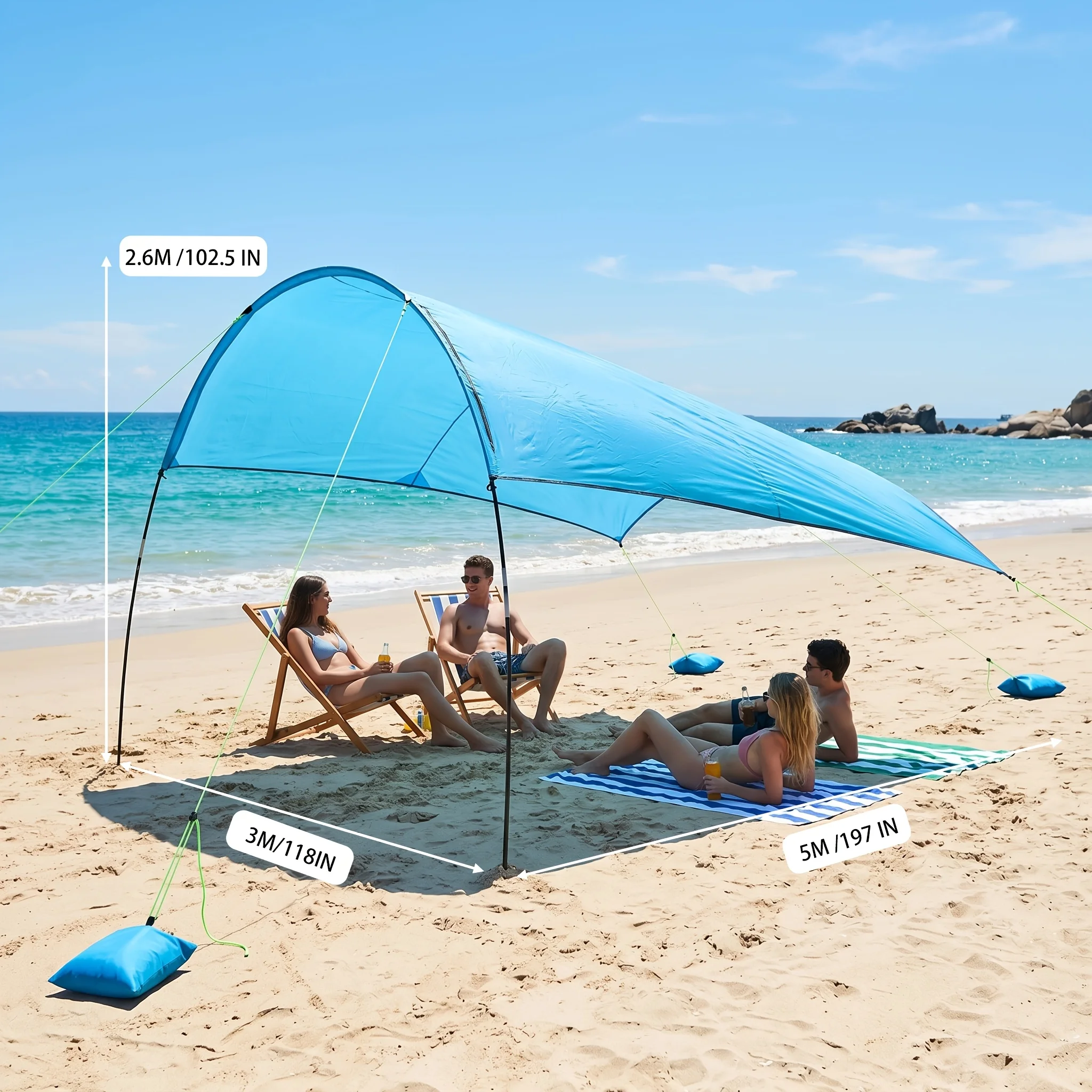 

Beach Tents, Camping Awnings, Beach Tent Awnings for Fishing, Backyard Entertaining Or Picnics