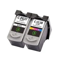 PG 37 CL 38 PG37 CL38 PG-37 CL-38 Remanufactured Ink Cartridge for Canon PIXMA MP190 IP2200 IP1980 Printer