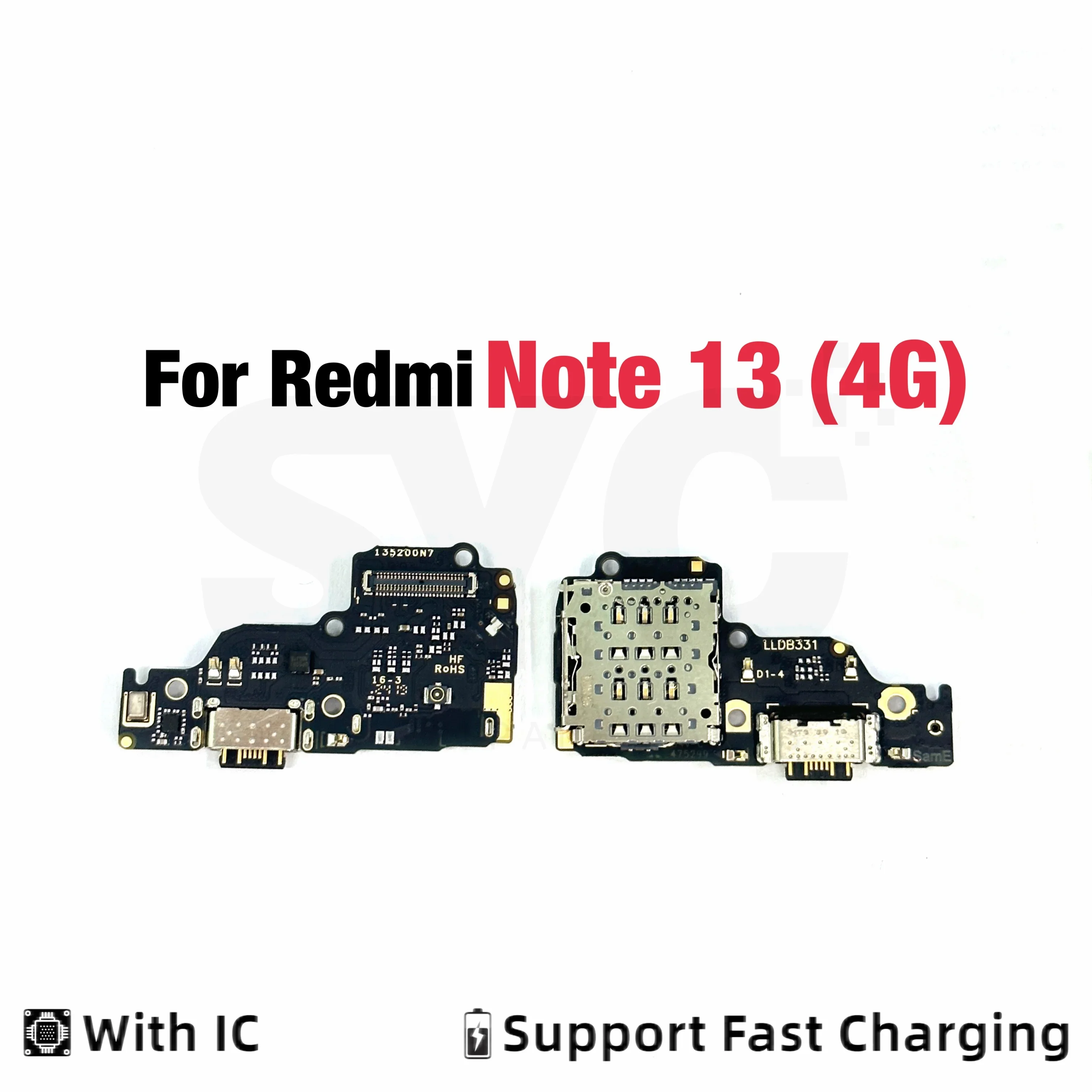 SYC OEM For Xiaomi Redmi Note 13 4G USB Charging Board Dock Port Flex Cable With IC Replacement Parts