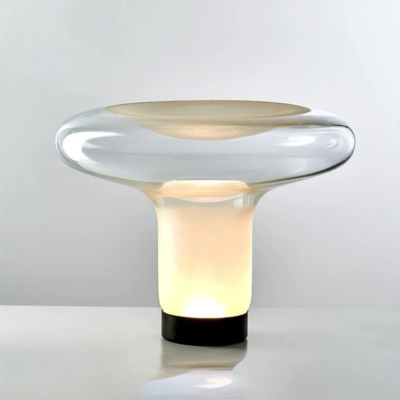 

Artistic and creative bedside desk lamp, light luxury designer model room high-end living room bedroom glass decorative desk