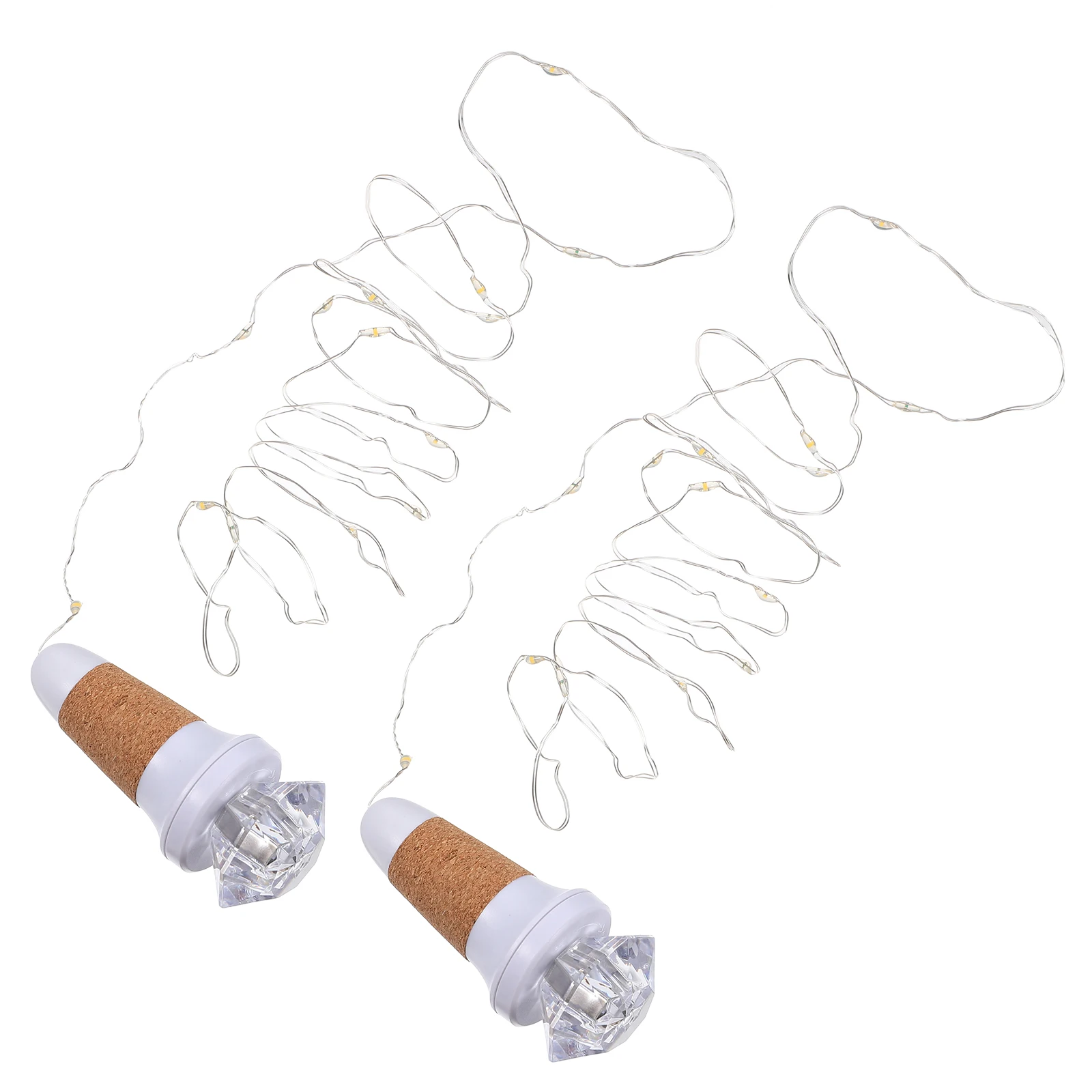 

2Pcs USB Rechargeable Diamond Lamp String Warm Light Seven Color Supply String Lights Wedding Christmas Night Lamp