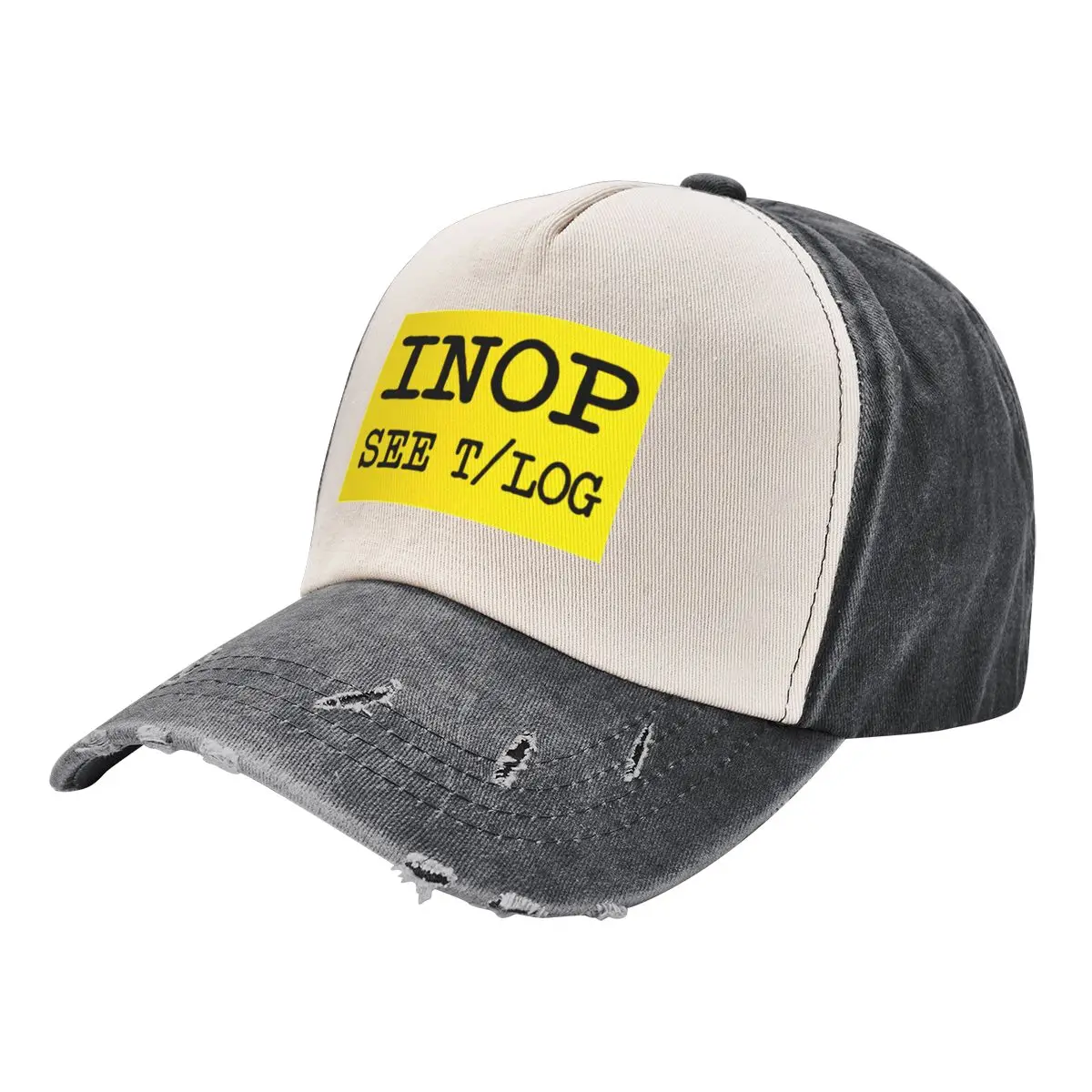 

Inop See Technical Log Airplane Inoperative Sign Humor Saying Baseball Cap New In The Hat Luxury Brand Golf Wear Men Women's