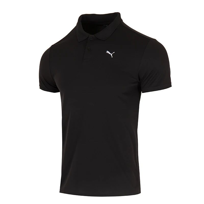 

Мужская рубашка поло Puma с короткими рукавами Performance, черная дышащая футболка, спортивная одежда 528699-01