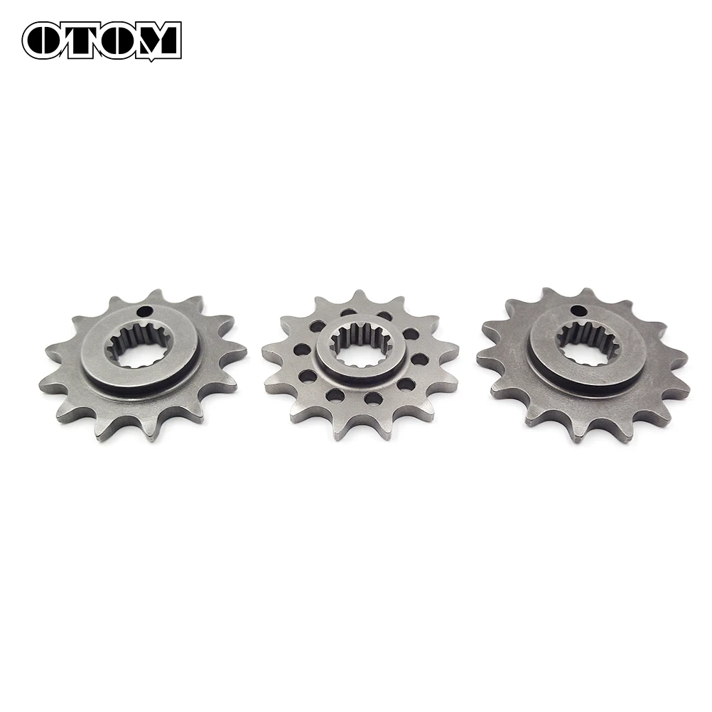 OTOM Motorcycle 520-13/14 Tooth Front Chain Sprocket Engine Forging Wheel For ZONGSHEN NC250 KAYO T6 K6 Off-road Motorbike Part