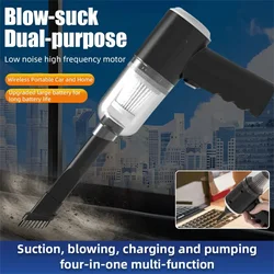 Blow-suck Dual purpose wireless car vacuum cleaner Handheld dry and wet vacuum cleaner strong suction battery life