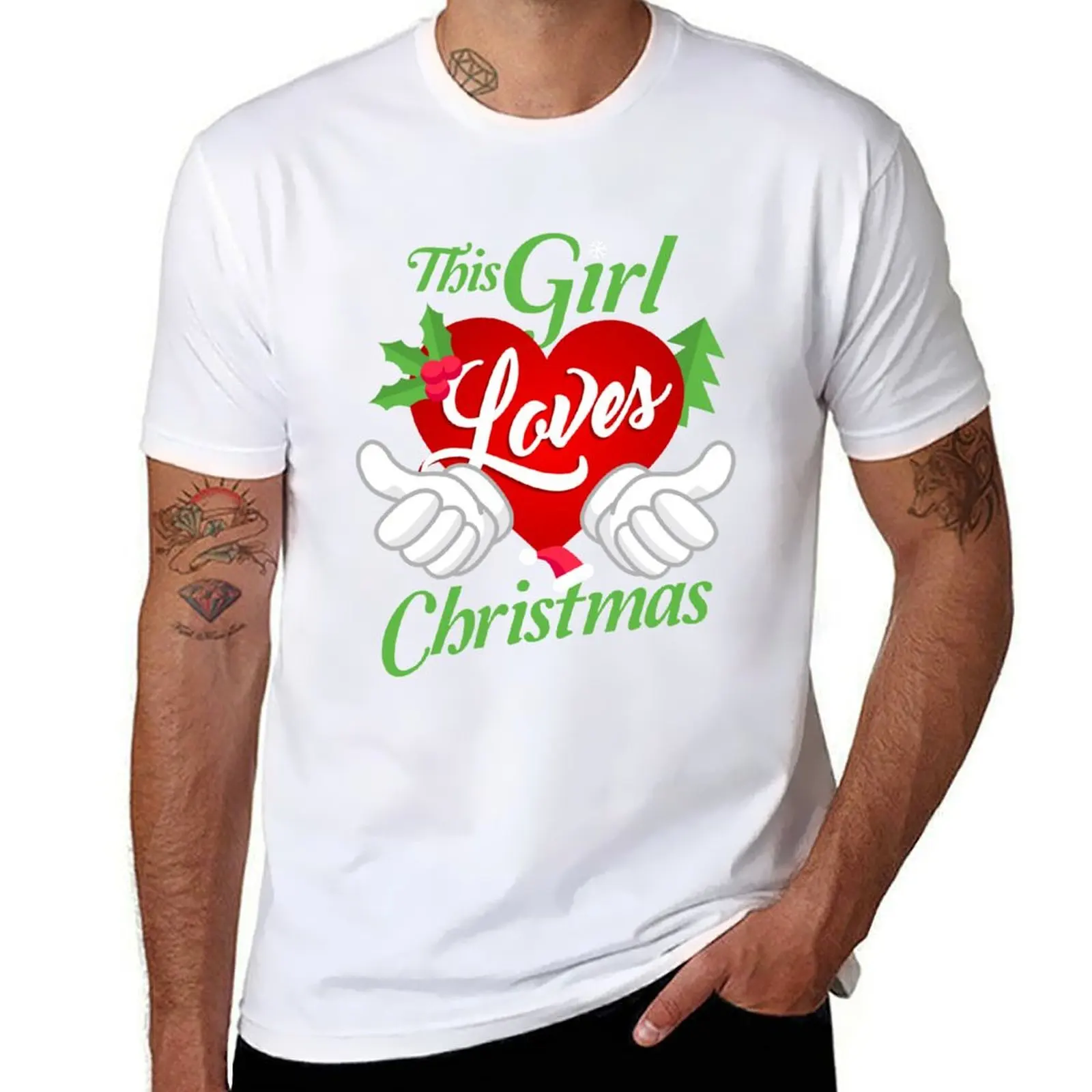 

This Girl Loves Christmas T-Shirt funny t shirts dark humor t shirts for man cotton funny T-Shirt