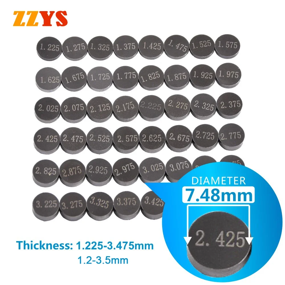 5pc 7.48mm Motorcycle Adjustable Valve Gasket Shim Pad Kit For Yamaha YZ250F YZ250 WR250 WR250F YZF750R YZF750 YZ WR 250 YZF 750