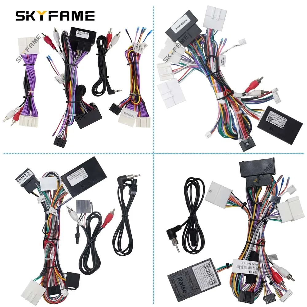 SKYFAME 16Pin Car Wiring Harness Adapter Canbus Box Decoder For Renault Megane 3 Koleos Fluence LNF1.10 G-Renault-RZ-59