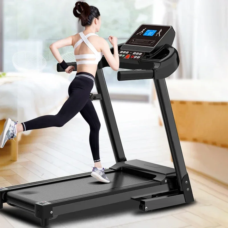

# Factory Sell Directly Foldable ABS Portable Treadmill Machine With Handrail Multi-Function Folding Treadmill LED Screen For Ho
